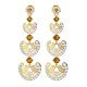 American Diamond Citrine Long Earring