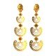 American Diamond Citrine Long Earring