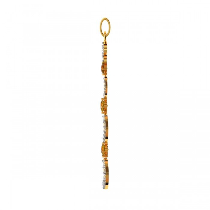 Citrine Long Pendant