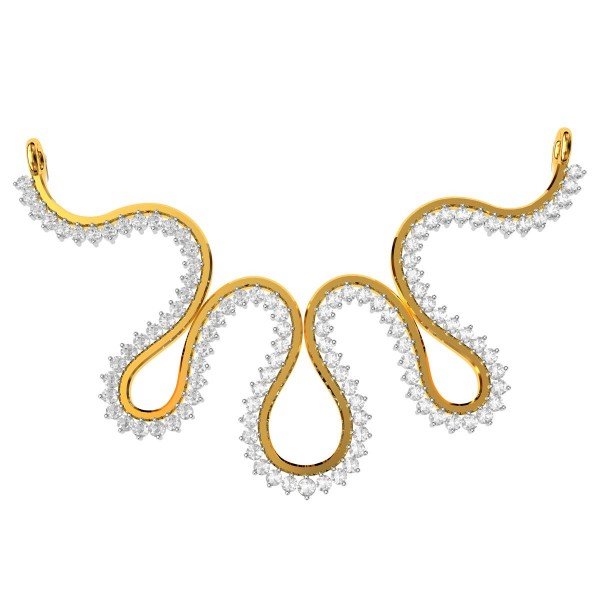 American Diamond Linear Mangalsutra American Diamond Linear Mangalsutra