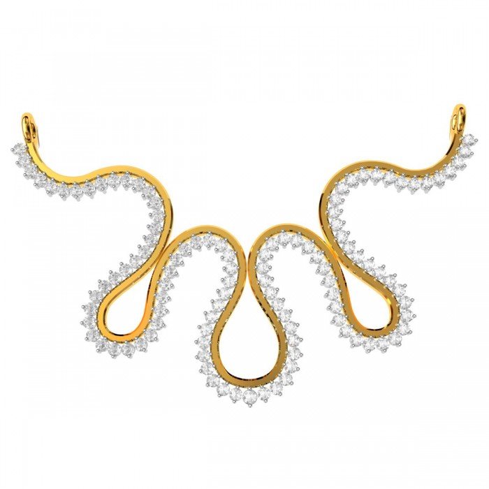 American Diamond Linear Mangalsutra