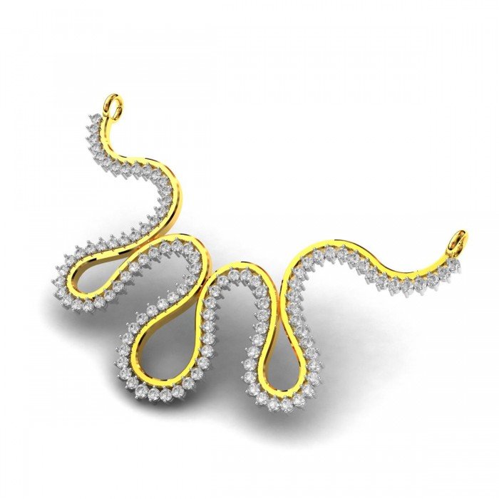 American Diamond Linear Mangalsutra