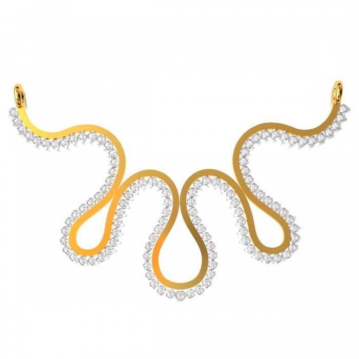 American Diamond Linear Mangalsutra