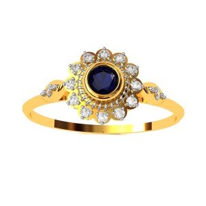 The Bendanta Blue Sapphire Ring