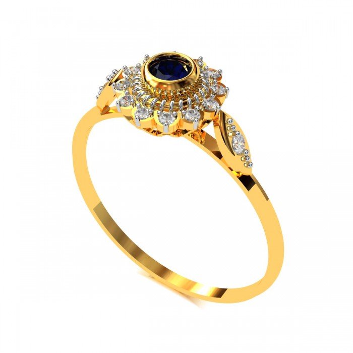 The Bendanta Blue Sapphire Ring