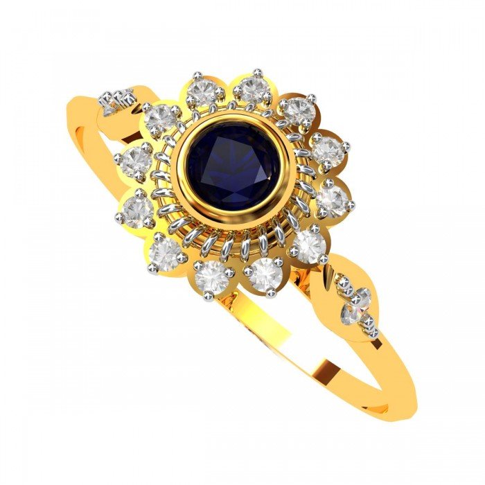 The Bendanta Blue Sapphire Ring