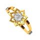 Lotus Solitaire Wedding Ring