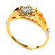 Lotus Solitaire Wedding Ring