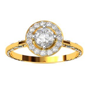 Round Solitaire Band