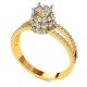 Round American Diamond Solitaire Rings