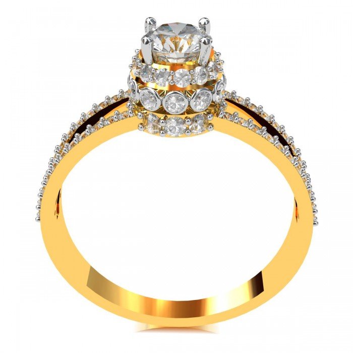 Round American Diamond Solitaire Rings