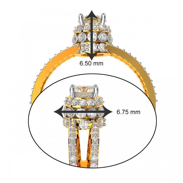 Round American Diamond Solitaire Rings