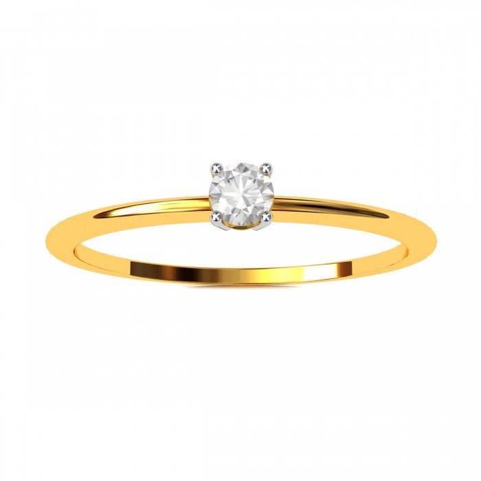 The Kamini Solitaire American Diamond Ring