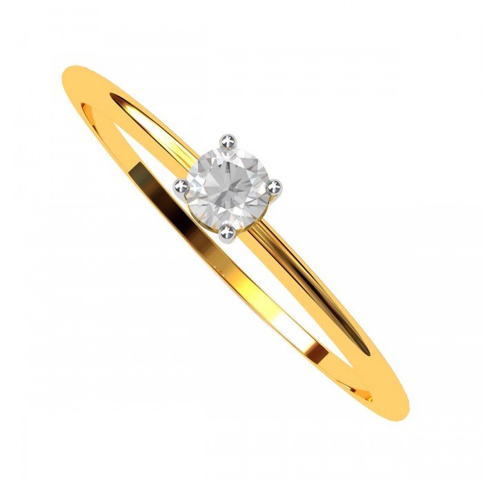 The Kamini Solitaire American Diamond Ring