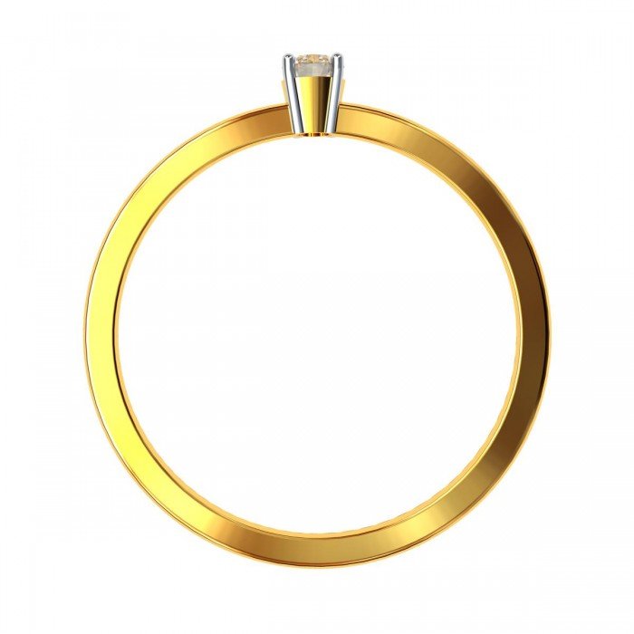 The Kamini Solitaire American Diamond Ring