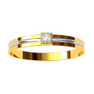 Gold American Diamond Ring