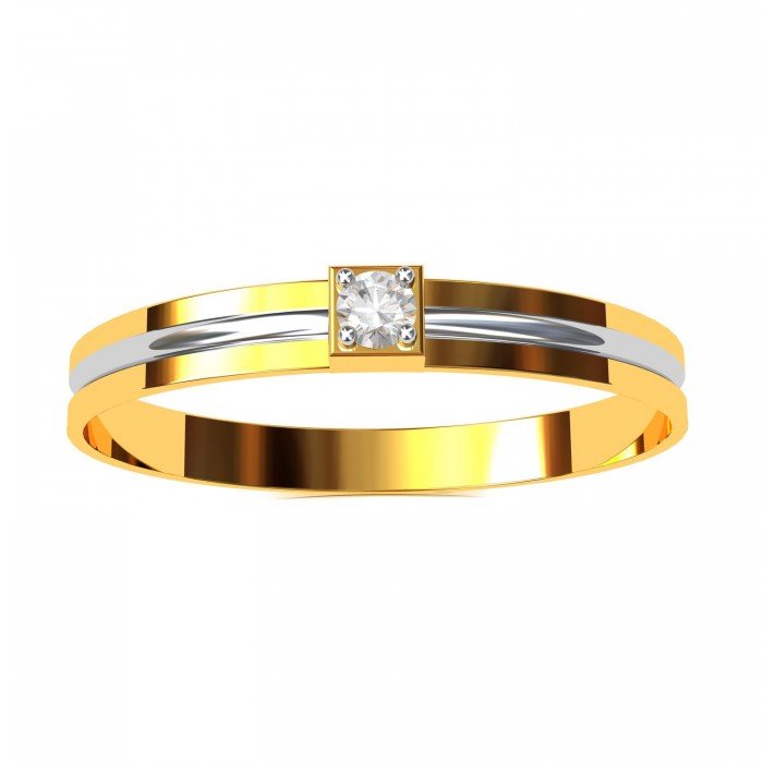 Gold American Diamond Ring