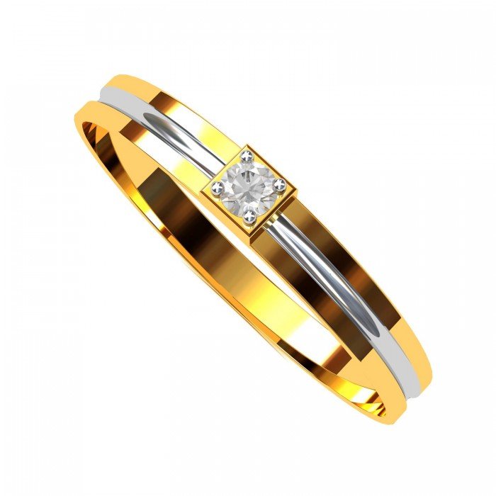 Gold American Diamond Ring