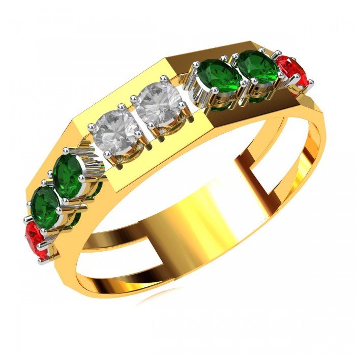 Multi Gemstone Ring