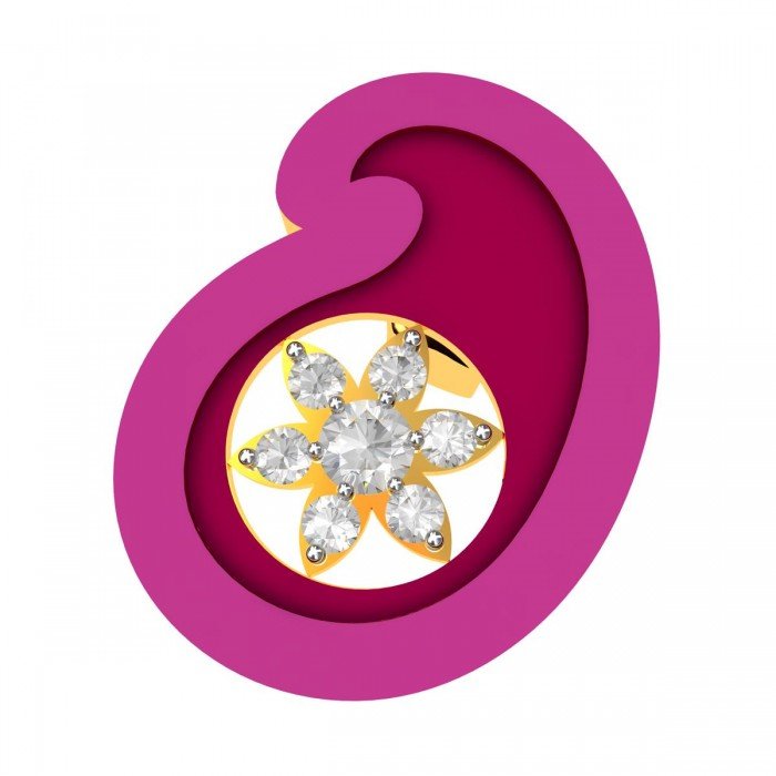 Meena American Diamond Floral Earring