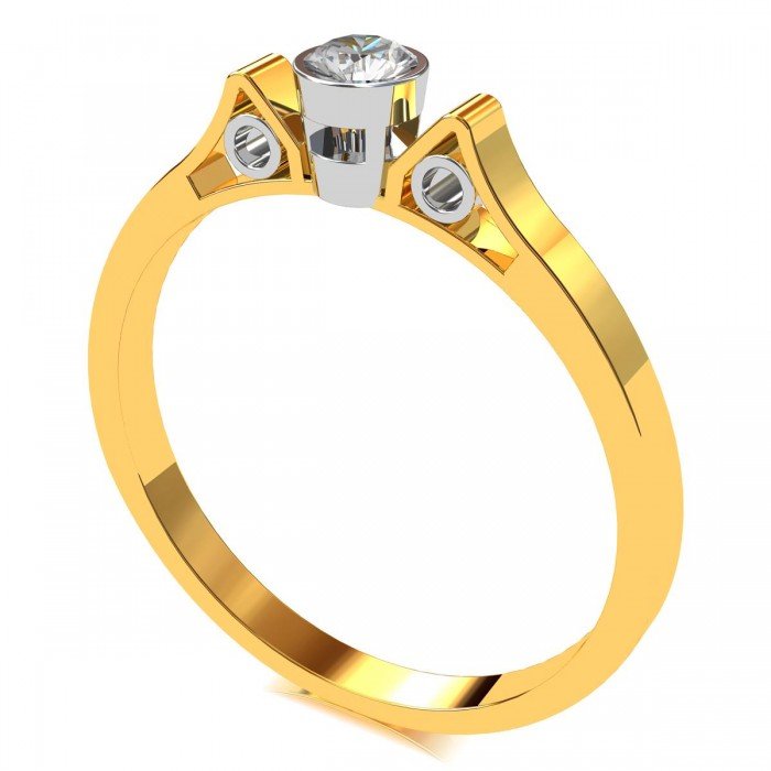 The Kachana Solitaire American Diamond Ring