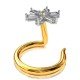 American Diamond Baguette Nose Pin