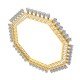 Octahedral Diamond Bangle