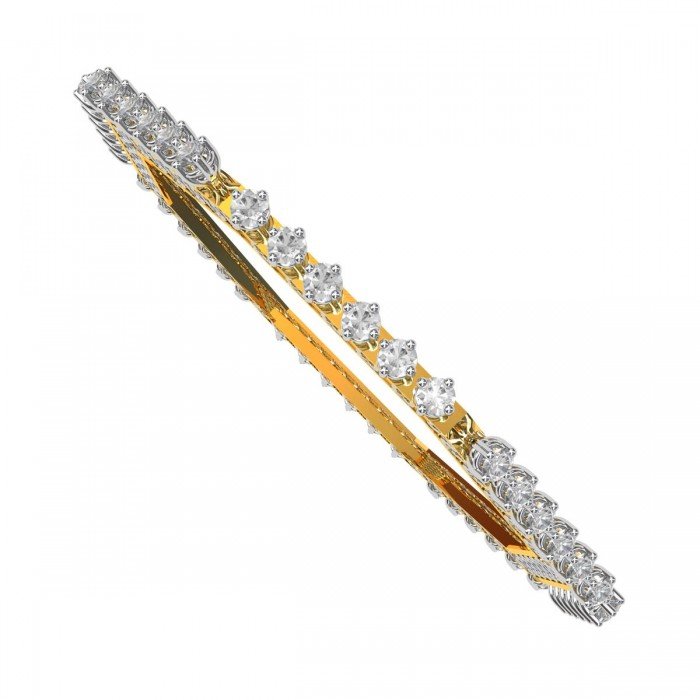 Octahedral Diamond Bangle