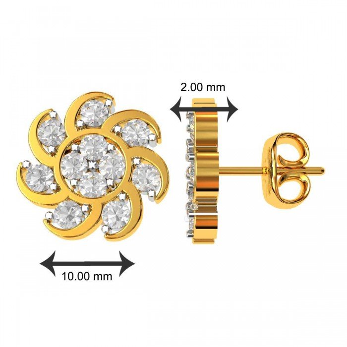 Traditional American Diamond Studs Earring