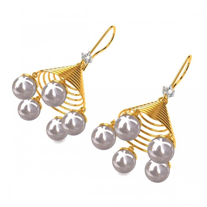 Pearl Jhumka Earrings