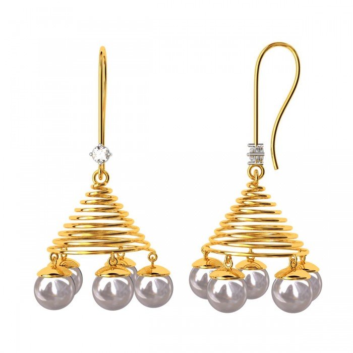 Pearl Jhumka Earrings