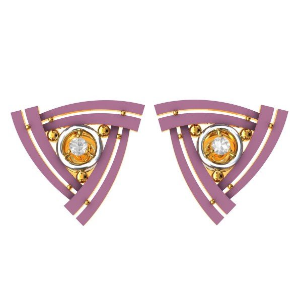 Triangular Solitaire Studs Triangular Solitaire Studs