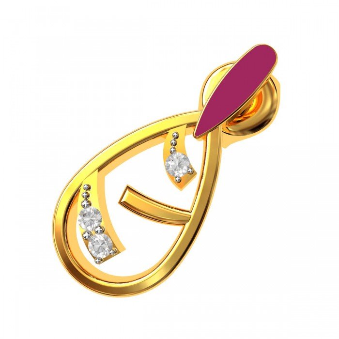 Three American Diamond Meenakari Fashion Earring