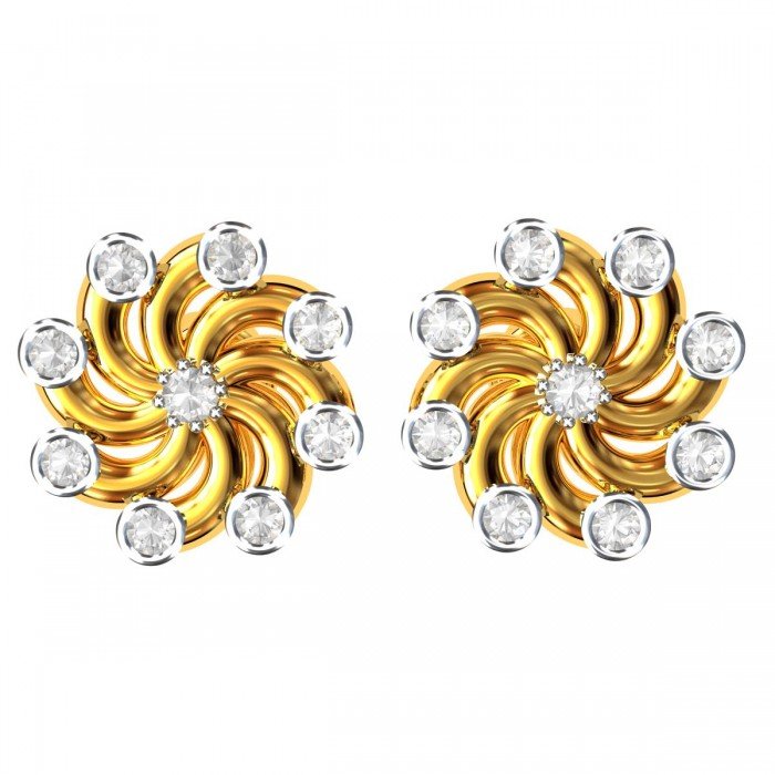 Traditional American Diamond Stud Earring