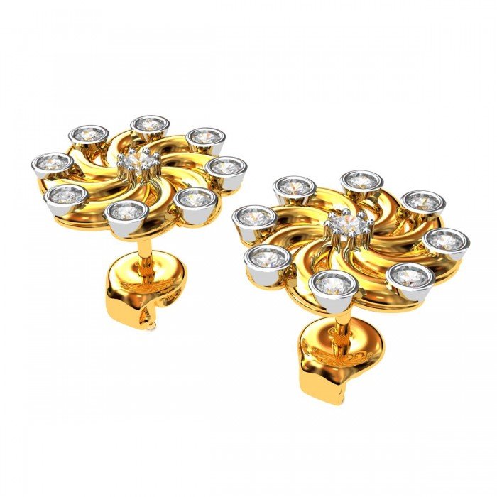 Traditional American Diamond Stud Earring