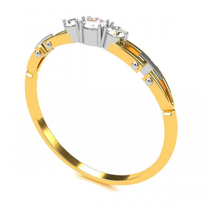 The Triratna American Diamond Ring