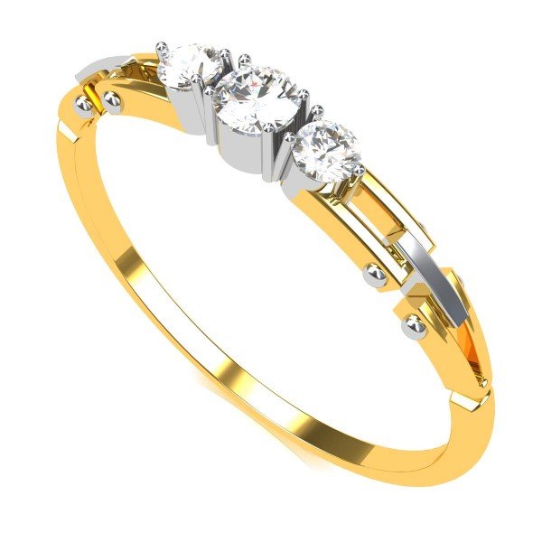 The Triratna American Diamond Ring The Triratna American Diamond Ring