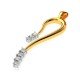 American Diamond Gold Pendant