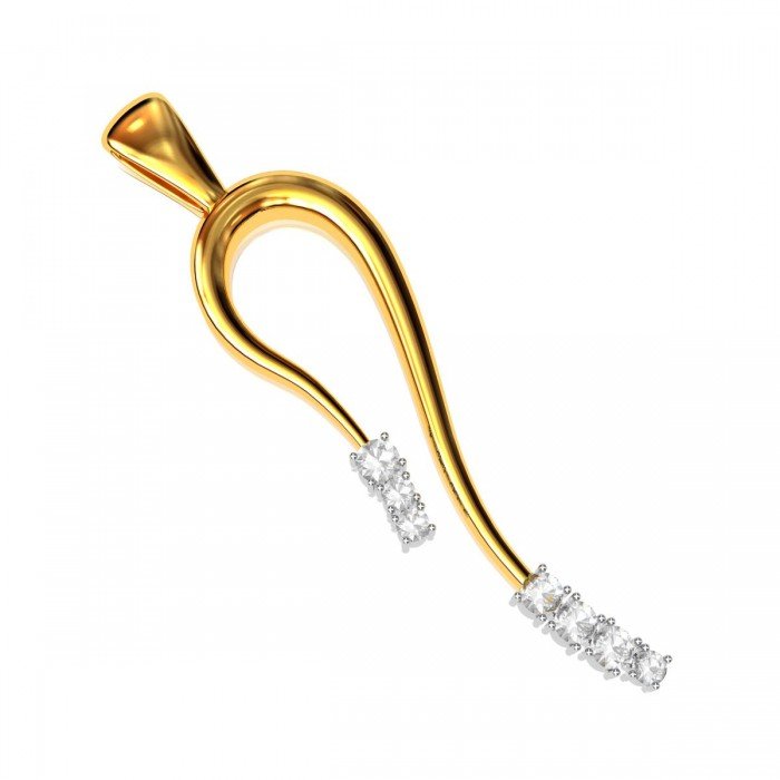 American Diamond Gold Pendant