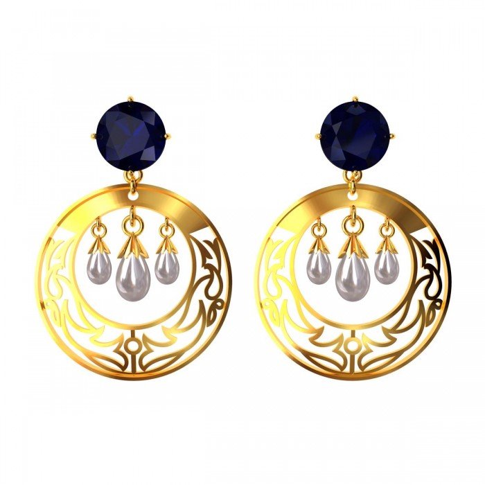 Pearl Drop Chandbali