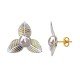 Rhodium Plated Pearl Earring