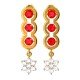 American Diamond Ruby Dangling Earring