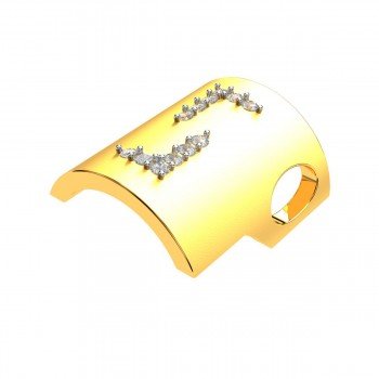 American Diamond Bracket Stylish Pendant