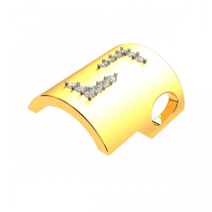 American Diamond Bracket Stylish Pendant
