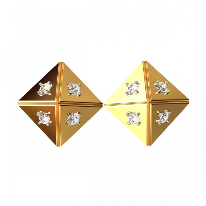 Square American Diamond Earring