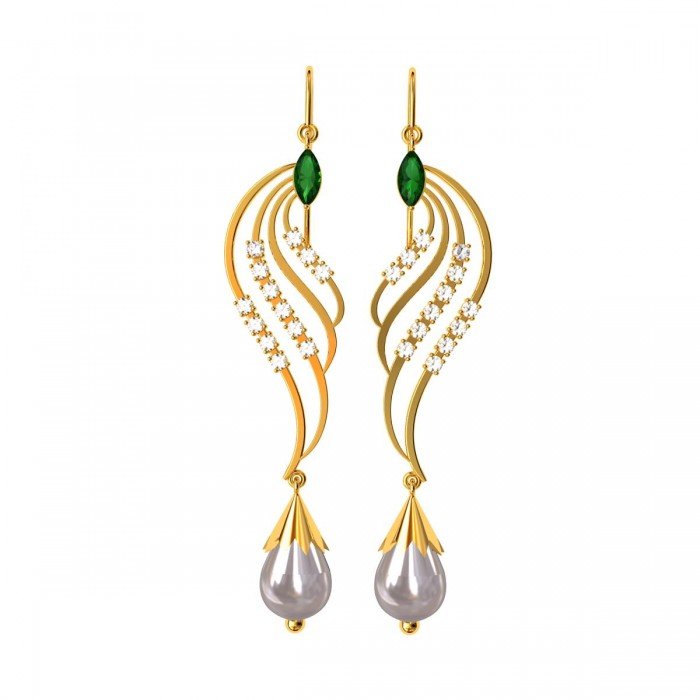 Multi Gem Stylish Danglers