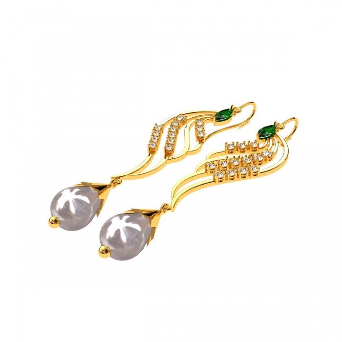 Multi Gem Stylish Danglers