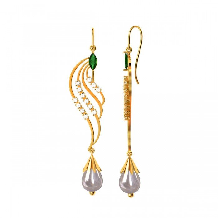 Multi Gem Stylish Danglers