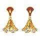 Classic Enamel Jhumka Earrings