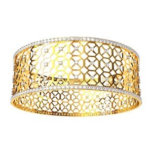 Multi Jali Diamond Bangle